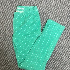 Gymboree Mint Green Polka Dot Jegging 12